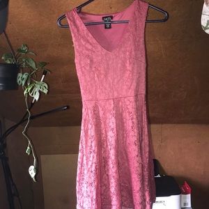 Rue 21 Dusty Rose Floral Lace Dress